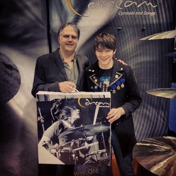 Jason with Andy Morris of Dream Cymbals