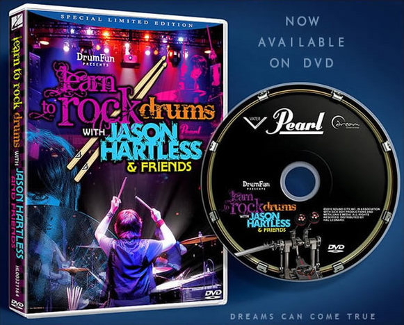 Learn to Rock Drums With Jason Hartless & Friends DVD Cover